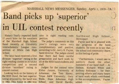 Marshall News Messenger
April 1, 1979
